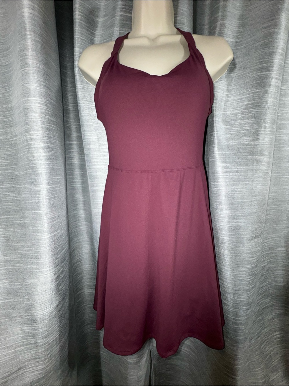 Halara Easy Peezy Twist Back Romper Fig Sz Small